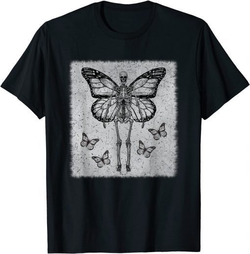 Skeleton Fairy Grunge Fairycore Aesthetic Goth Gothic Unisex T-Shirt