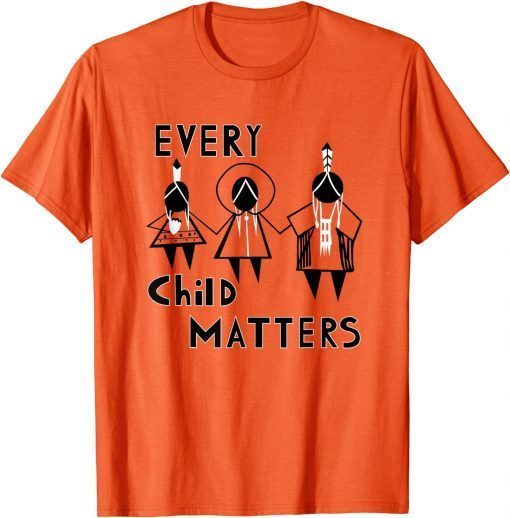 2021 Every Child Matters Indigenous Education Orange Day T-Shirt
