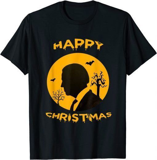 Happy Christmas Halloween Jokes Pumpkin Funny Joe Biden Unisex T-Shirt