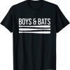 Classic Boys and Bats Baseball Bat Reviews T-Shirt