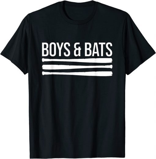 Classic Boys and Bats Baseball Bat Reviews T-Shirt