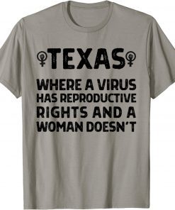 Texas Reproductive Rights Women's March 2021 Pro Choice T-Shirt