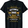 65th Birthday Gift 65 Years Old Awesome Since October 1956 T-Shirt