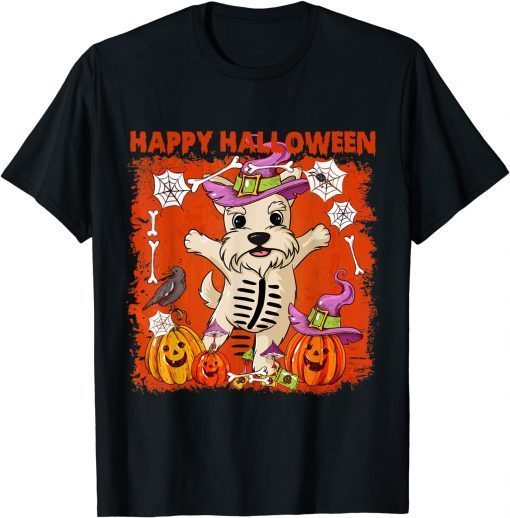 T-Shirt Scottish Terrier Dog Happy Halloween Funny