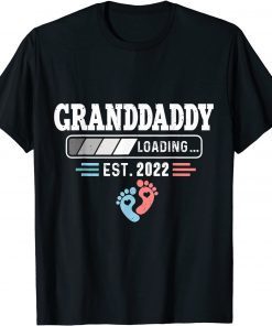 Granddaddy Loading Est 2022 Funny Pregnancy Announcement T-Shirt