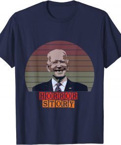 Biden Horror American Zombie Story Halloween Retro Vintage Unisex T-Shirt