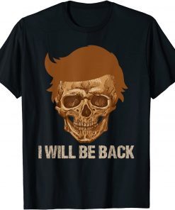 OFFICIAL TRUMP WILL BE BACK, 45 47, FUNNY HALLOWEEN PRO TRUMP T-Shirt