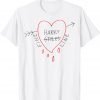 A Heart Red Arrow Fine Simple Style T-Shirt
