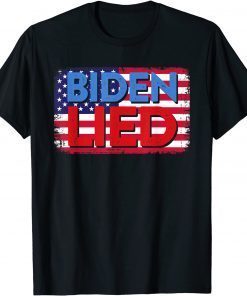 Mens Biden Lied People Died Anti Biden Impeach Joe Biden Unisex T-Shirt