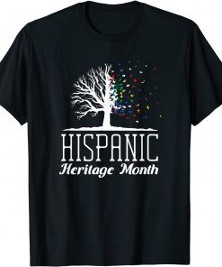 Official National Hispanic Heritage Month Tree Latin Culture Flags T-Shirt