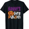 Classic Nanny's Little Pumpkin Halloween Shirt Cute Kids Pumpkin Tee T-Shirt