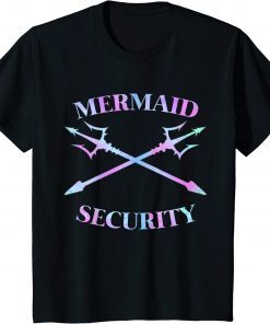 Classic Kids Merman Mermaid Security Funny Kids Boys Swimmer Costume T-Shirt