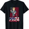 Official Donald Trump 2024 Election Ice Cream American Flag T-Shirt