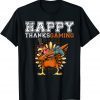Happy Thanksgaming Dabbing Pilgrim Turkey Gamer Thanksgiving T-Shirt