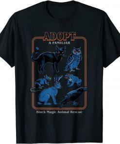 Official Adopt a familiar black magic animal rescue T-Shirt