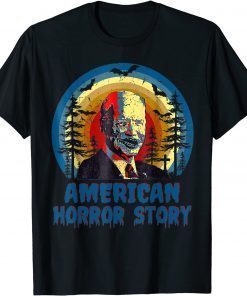 Official Biden Horror American Zombie Story Halloween Retro Vintage 2021 T-Shirt