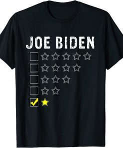 Voter Anti Joe Biden One Star Rating Funny Republicans T-Shirt