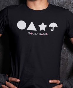 The Squid Game, Game Symbols Triangle Circle Star Umbrella Tee Shirt