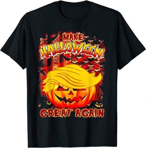 USA Trumpkin Make Halloween Great Again Funny pumpkin T-Shirt