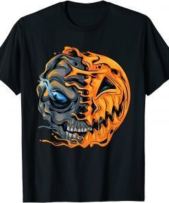 Boys Halloween Pumpkin Skull Zombie Graphic Kids Teens Men T-Shirt