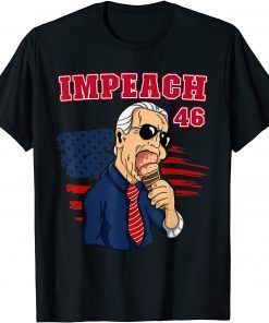 Impeach 46th President Joe Biden Republican Funny Ice Cream T-Shirt