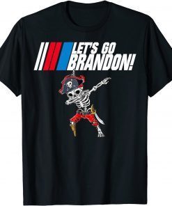 Halloween dabbing skeleton, Let’s Go, Brandon Anti Biden T-Shirt