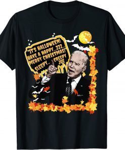 Official Biden Halloween Christmas Creepy Joe Anti Biden T-Shirt