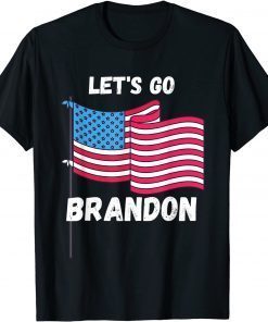 T-Shirt Impeach Joe Biden Let's Go Brandon Conservative US Flag