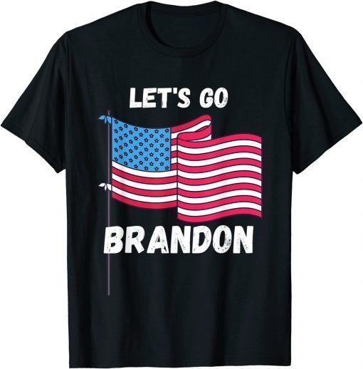 T-Shirt Impeach Joe Biden Let's Go Brandon Conservative US Flag