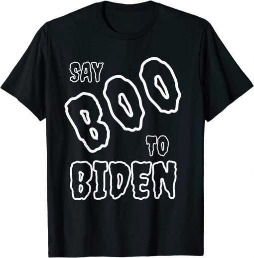 Classic Say Boo To Biden Halloween Costume Anti Biden Impeach 46 T-Shirt