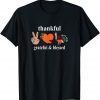 Thanksgiving Women Peace Love Thanksgiving T-Shirt