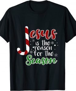 Funny Jesus is the Reason for the Season Christmas Christan Gift T-Shirt