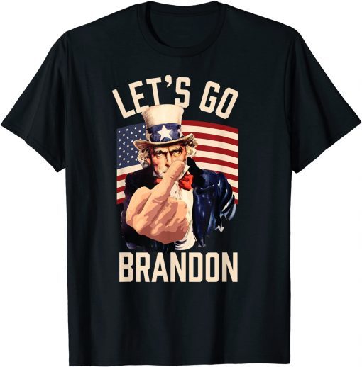 Funny Let's Go Brandon Uncle Sam Let's Go Brandon Chant T-Shirt