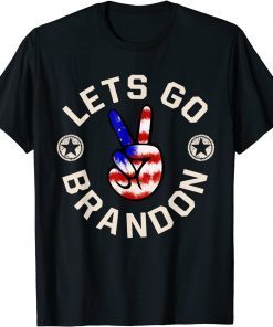 Classic Impeach 46 ,Let's Go Brandon Conservative Anti Liberal US Flag T-Shirt