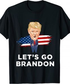 Official Let's Go Brandon Tee Trump Conservative Anti Liberal US Flag T-Shirt