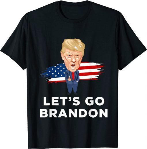 Official Let's Go Brandon Tee Trump Conservative Anti Liberal US Flag T-Shirt