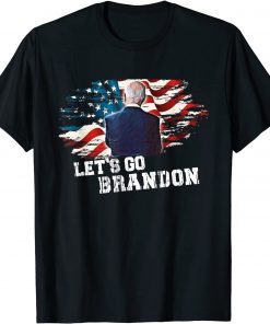 2021 Let's Go Brandon American Flag Impeach Biden T-Shirt