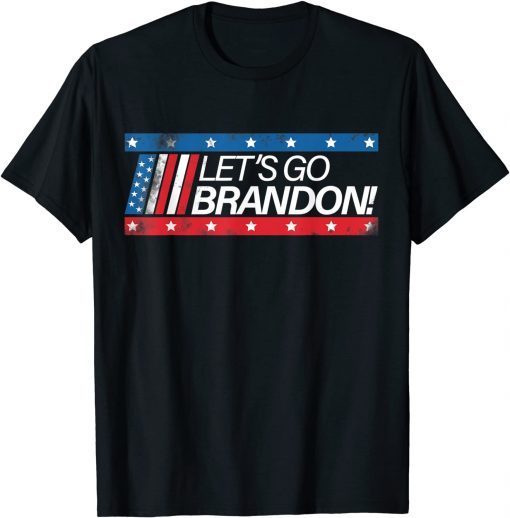 T-Shirt Lets Go Brandon Let's go Brandon USA Flag Anti Biden