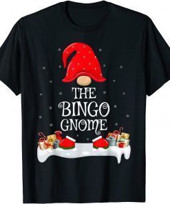 Classic Matching Family Group The Bingo Gnome Christmas T-Shirt