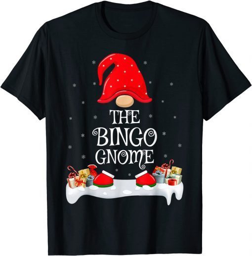 Classic Matching Family Group The Bingo Gnome Christmas T-Shirt