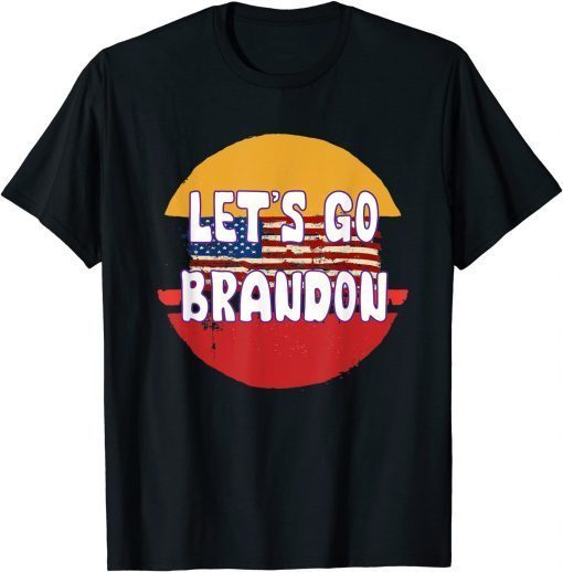 Let's go brandon funny let's go brandon USA flag tee T-Shirt