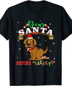 Funny Naughty Novelty Christmas Puppy Dog Adult Humor T-Shirt