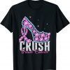 Crush Breast Cancer Bling Ribbon Gift T-Shirt
