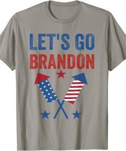 Classic let's go brandon funny men women vintage US flag T-Shirt