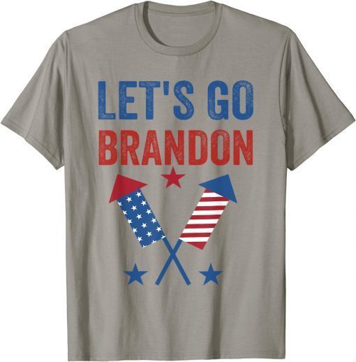 Classic let's go brandon funny men women vintage US flag T-Shirt