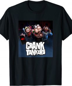 Classic Crank Yankers Elmer, Gladys, and Bobby with Stacked Logo T-Shirt