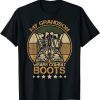 My Daughter Wears Combat Boots Proud Military Retro Grandpa T-Shirt