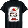 Poppop Santa Claus Dress Shirt For Men Women Christmas T-Shirt