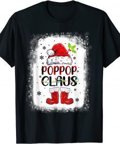 Poppop Santa Claus Dress Shirt For Men Women Christmas T-Shirt