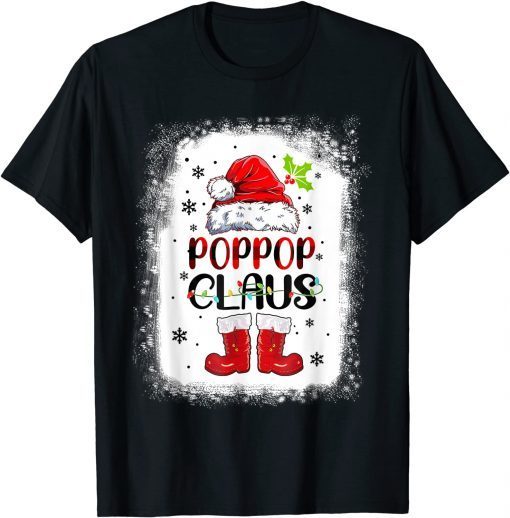 Poppop Santa Claus Dress Shirt For Men Women Christmas T-Shirt